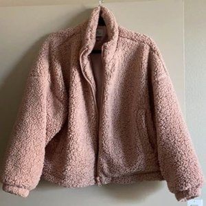 Urban Outfitters Drawstring Fuzzy Jacket